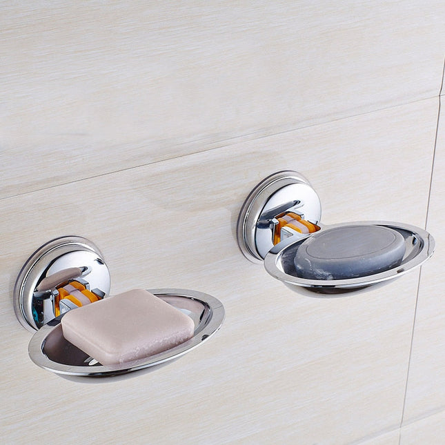 Rund tvålhållare med sugpropp för dusch