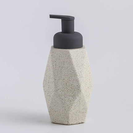 Geometrisk design tvålpump i keramik