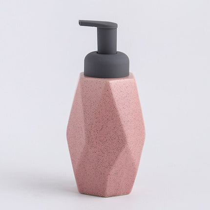 Geometrisk design tvålpump i keramik