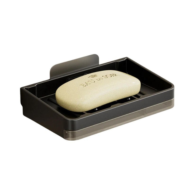 Väggmonterad tvålhållare med självdrenering