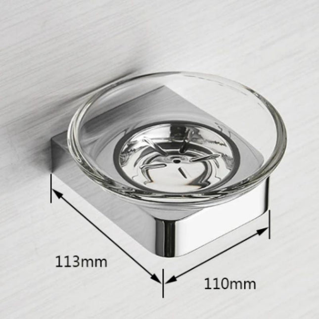 Liten rund tvålhållare för väggmontering