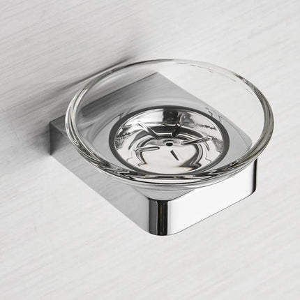 Liten rund tvålhållare för väggmontering