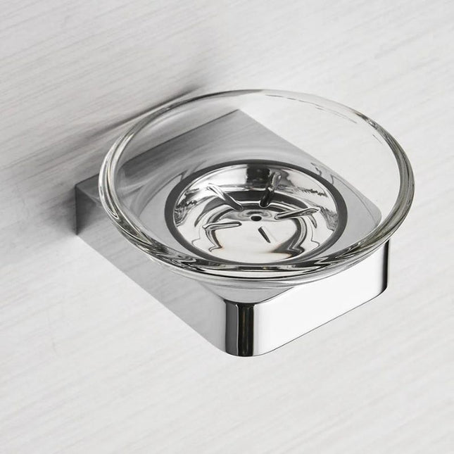 Liten rund tvålhållare för väggmontering