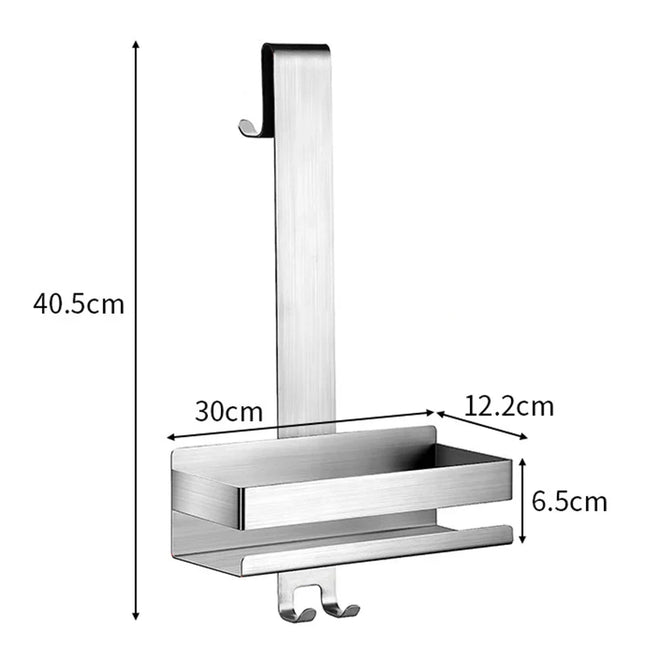 Hängande duschkorg för duschvägg i metall