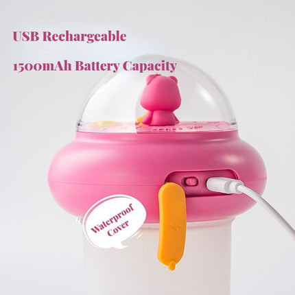 Lila automatisk skumtvålpump för barn