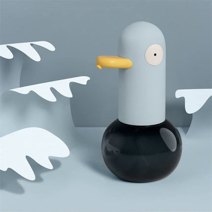 Rolig skumtvålpump i form av fågel