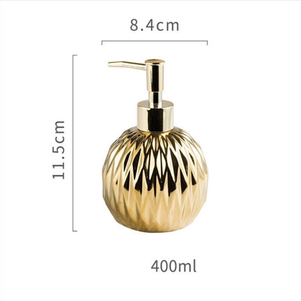 Guldfärgad designtvålpump för badrum