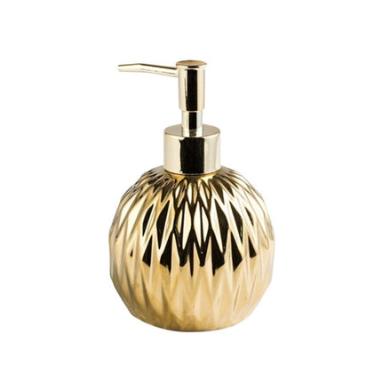 Guldfärgad designtvålpump för badrum