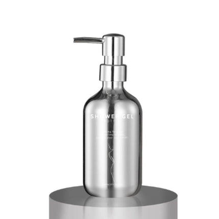 Kromad tvålpump i rostfritt stål