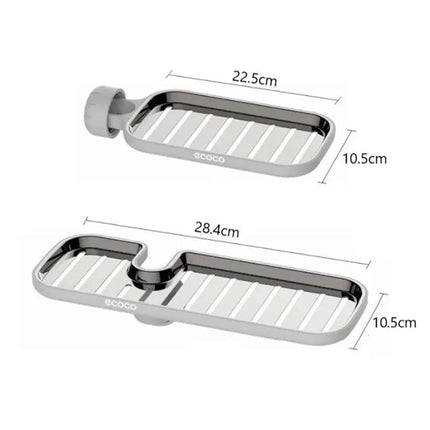 Justerbar duschhylla för montering på duschstång