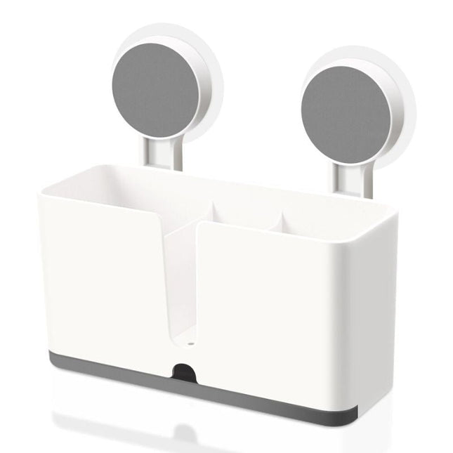 Multifunktionell duschhylla med starka sugproppar