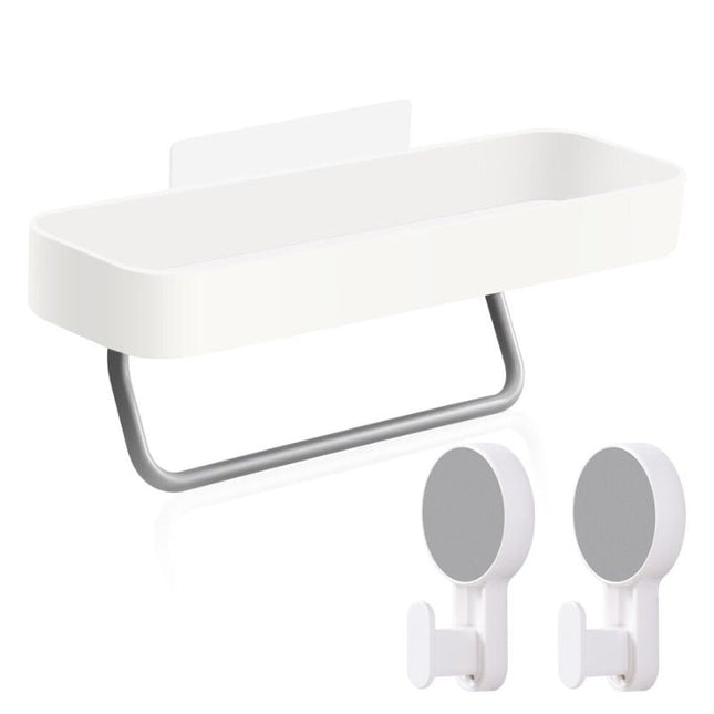 Multifunktionell duschhylla med starka sugproppar