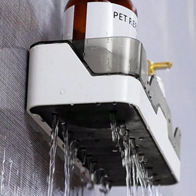 Väggmonterad duschhylla i plast utan borrning