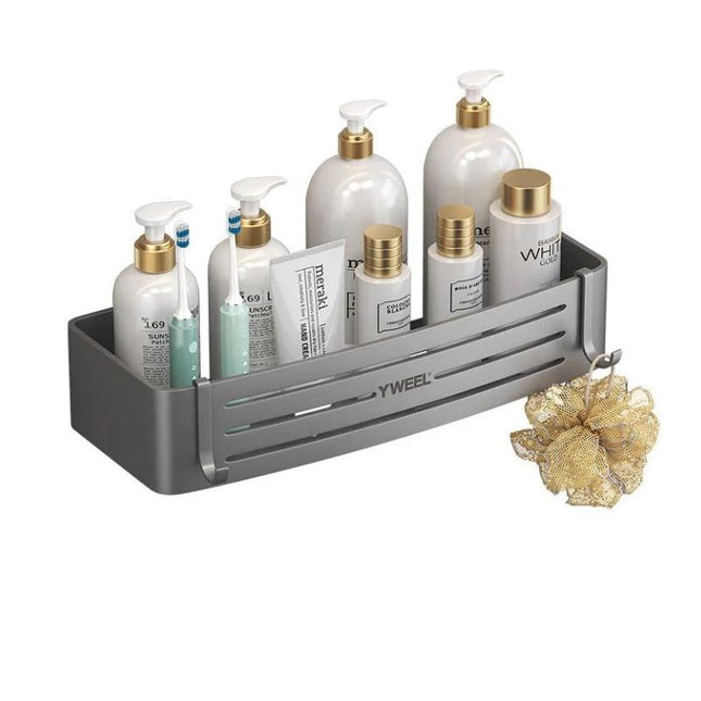 Väggmonterad duschhylla utan borrning