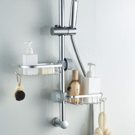 Hängande duschkorg för duschstång