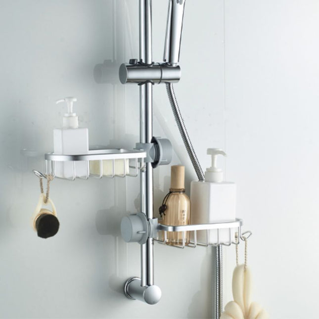 Hängande duschkorg för duschstång