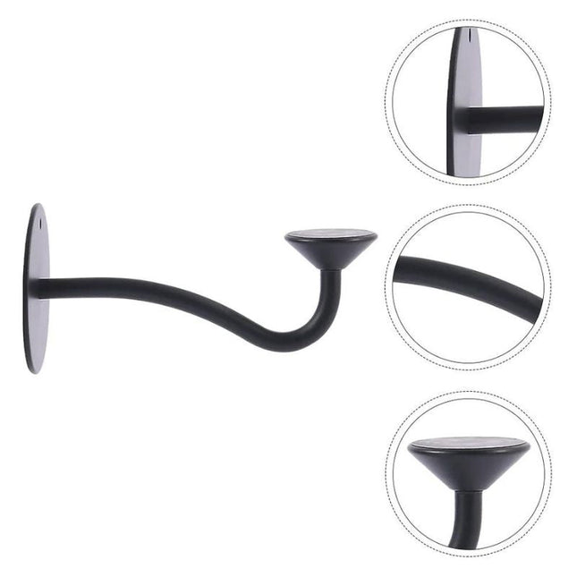 Svart magnetisk tvålhållare för väggmontering