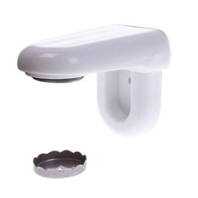 Vit magnetisk tvålhållare i plast