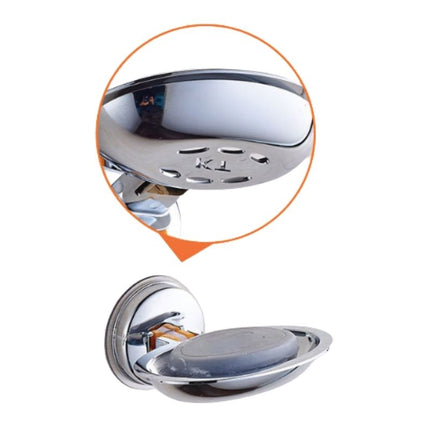 Rund tvålhållare med sugpropp för dusch