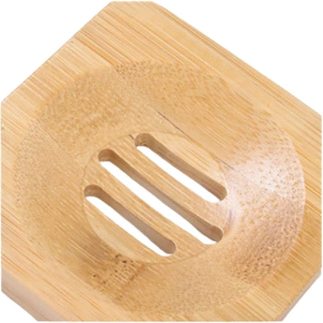 Fyrkantig tvålkopp i solid bambu