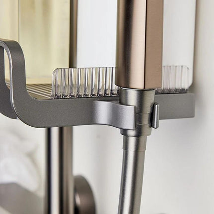 Justerbar tvålkopp för montering på duschstång