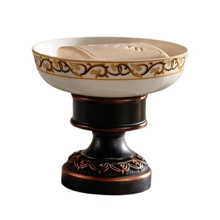 Vintage tvålkopp i kopparfärgad metall