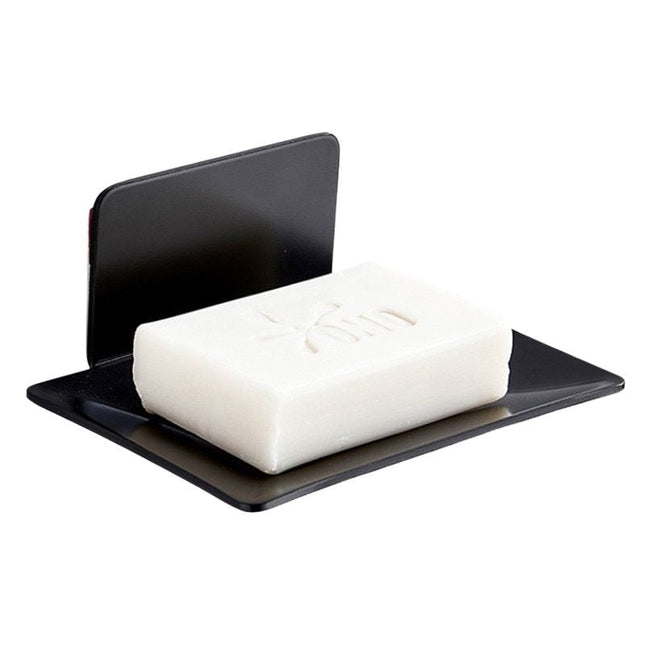 Väggmonterad tvålhållare i svart metall