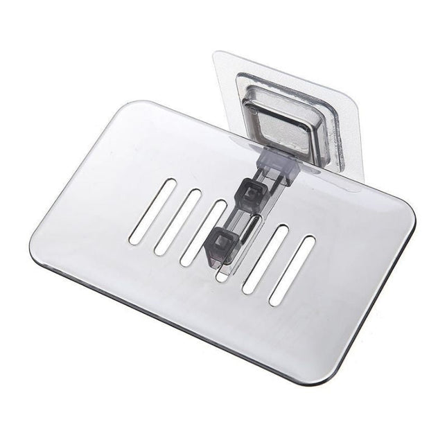 Självhäftande tvålhållare i plast för dusch