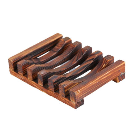 Dränerande tvålkopp i exotiskt trä