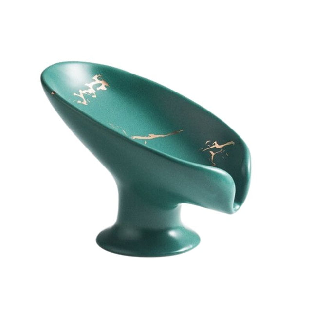 Elegant tvålkopp i marmor-design