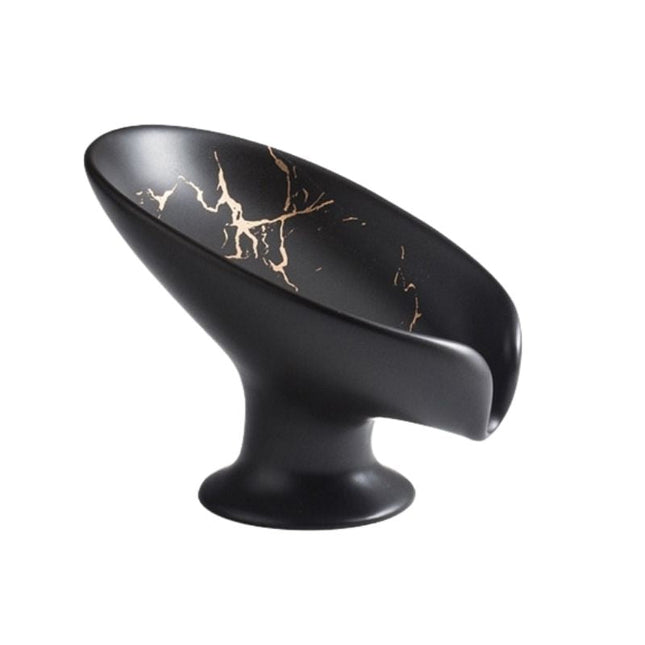 Elegant tvålkopp i marmor-design