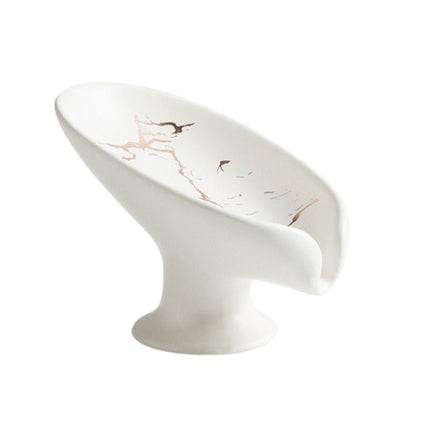 Elegant tvålkopp i marmor-design