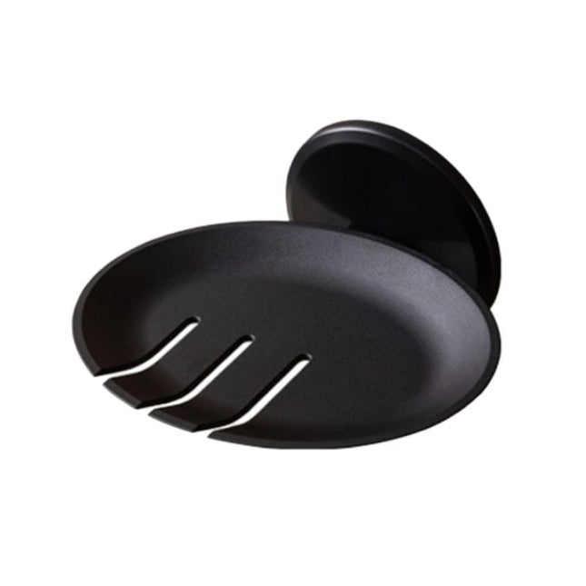 Modern väggmonterad rund tvålhållare design