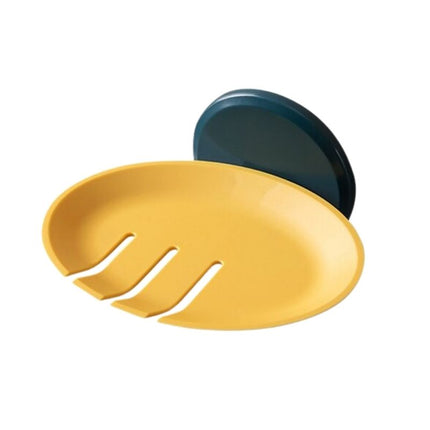 Modern väggmonterad rund tvålhållare design