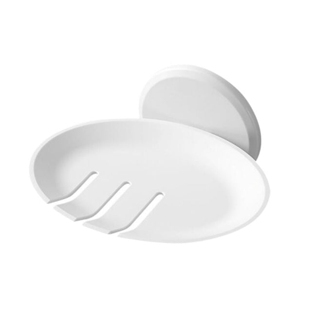 Modern väggmonterad rund tvålhållare design