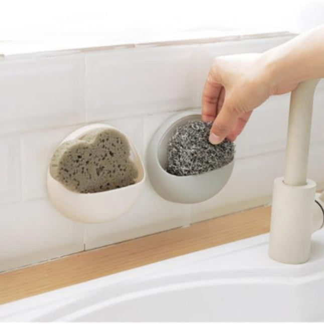 Liten väggmonterad tvålhållare med sugpropp