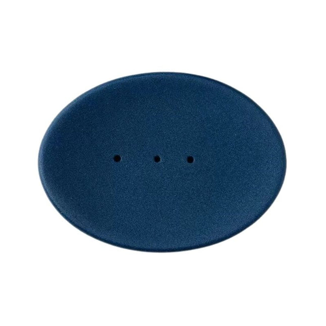 Vit oval tvålkopp med dräneringshål