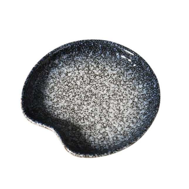 Keramisk tvålkopp med stänkmönster design