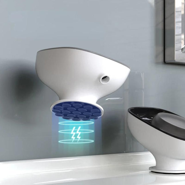 Självdrenerande tvålkopp med stark sugpropp