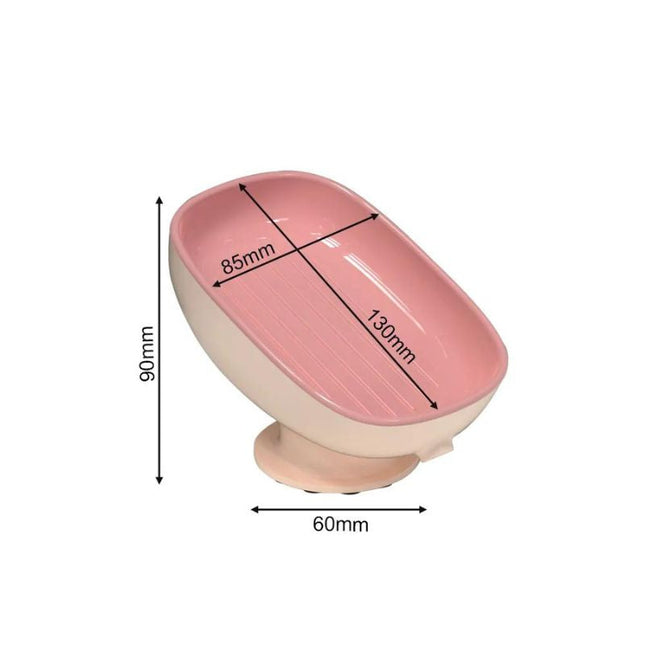 Självdrenerande tvålkopp med stark sugpropp