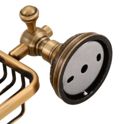 Antik tvålkorg för väggmontering mässing