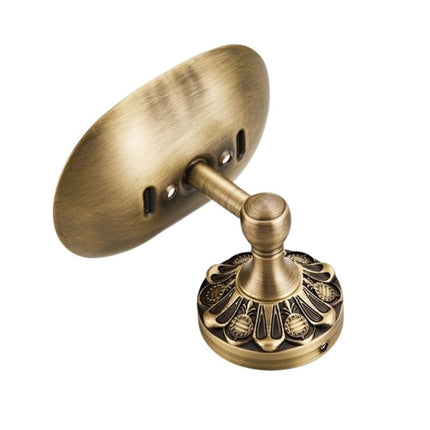 Väggfast tvålkopp i vintage mässing