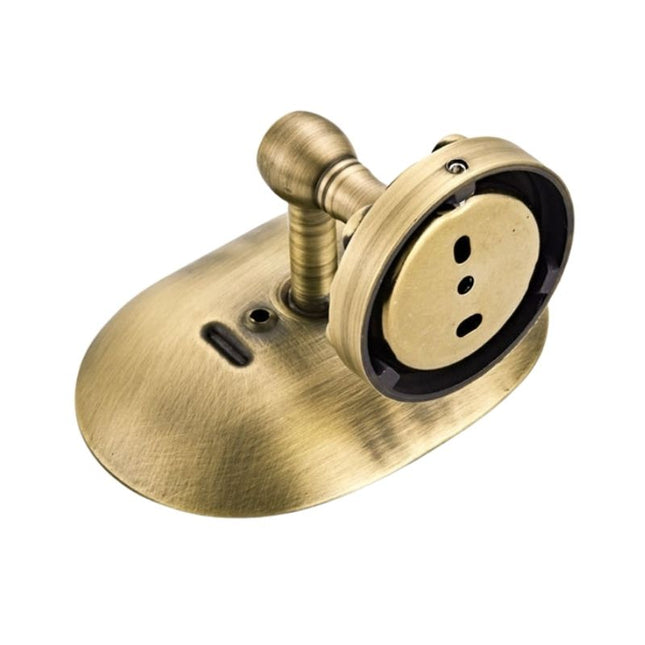 Väggfast tvålkopp i vintage mässing