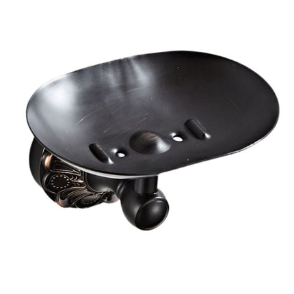 Väggfast tvålkopp i vintage mässing