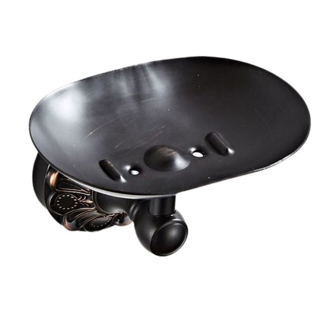 Väggfast tvålkopp i vintage mässing