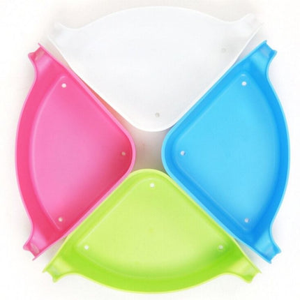 Självhäftande hörnhylla i plast för dusch