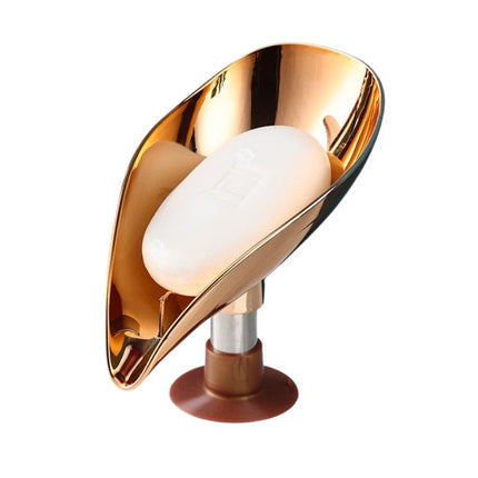 Lövformad tvålkopp med sugpropp