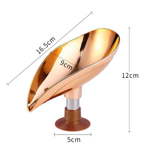 Lövformad tvålkopp med sugpropp