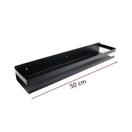 Modern svart duschhylla för badrum