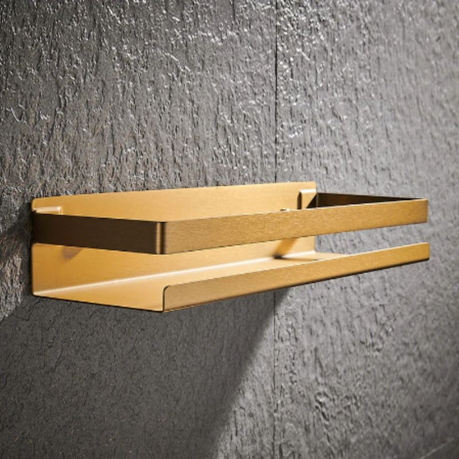 Guldfärgad design duschhylla för vägg